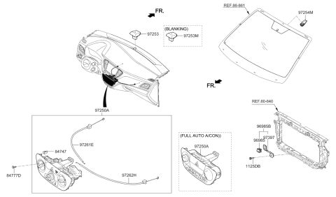 2021 Hyundai Accent Cover-Automatic DEFOGGER SENSO Diagram for 97254-C1000