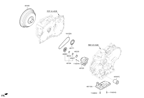 2021 Hyundai Accent Oil Pump & TQ/Conv-Auto Diagram 2