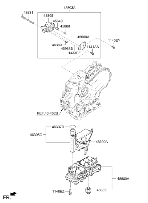 2021 Hyundai Accent Transmission Valve Body Diagram 2