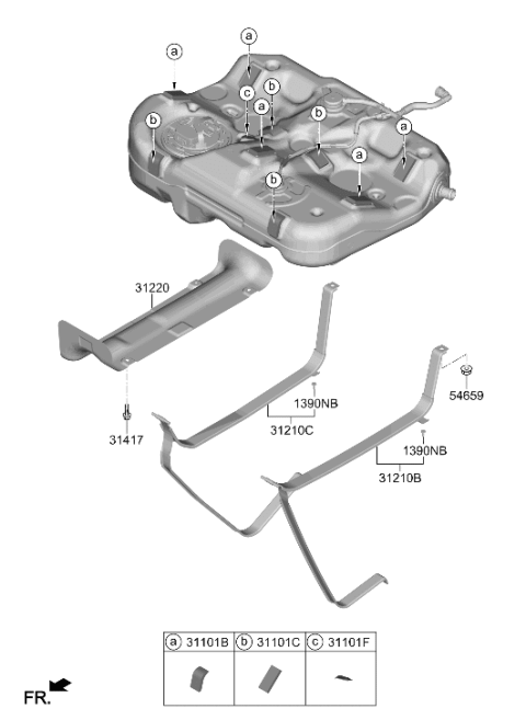2022 Hyundai Sonata Fuel System Diagram 3