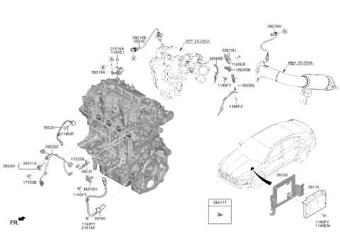 2022 Hyundai Sonata Electronic Control Diagram 3