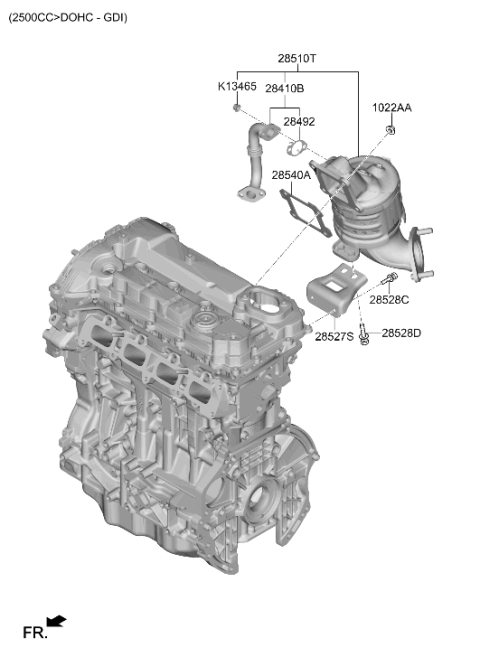 2022 Hyundai Sonata Exhaust Manifold Diagram 2