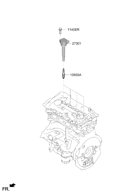2022 Hyundai Sonata Spark Plug & Cable Diagram 3