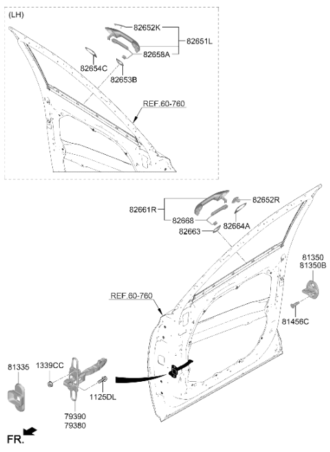 2026 Hyundai Palisade Cover-Dr Checker Diagram for 76982-S1000