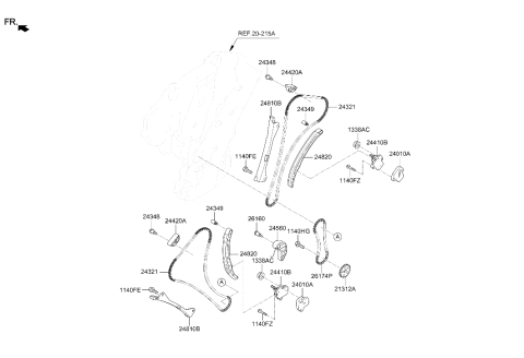 2024 Hyundai Palisade Camshaft & Valve Diagram 2