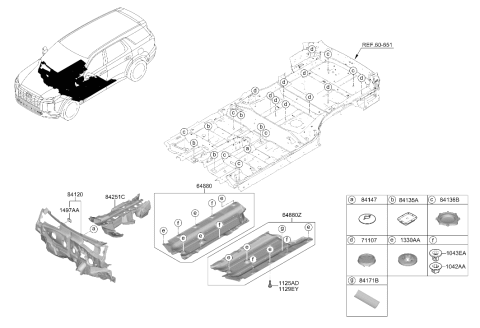 2025 Hyundai Palisade Isolation Pad & Plug Diagram 2