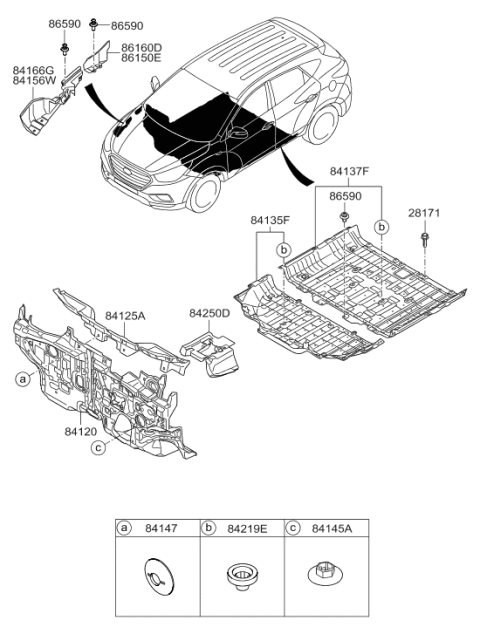 2015 Hyundai Tucson Fuel Cell Isolation Pad & Plug Diagram 2