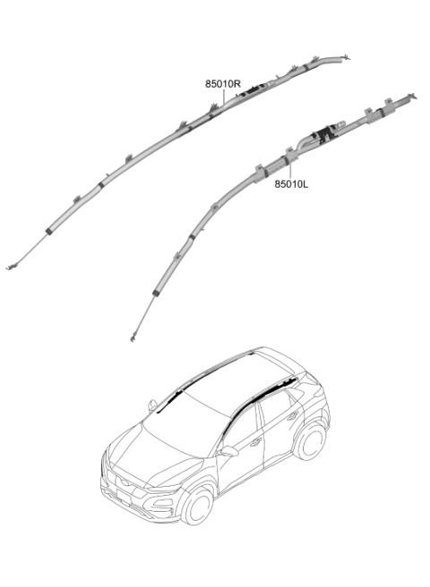 2019 Hyundai Kona Electric Air Bag System Diagram 2