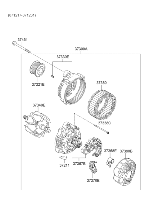 2009 Hyundai Sonata Old Body Style Alternator Diagram 2