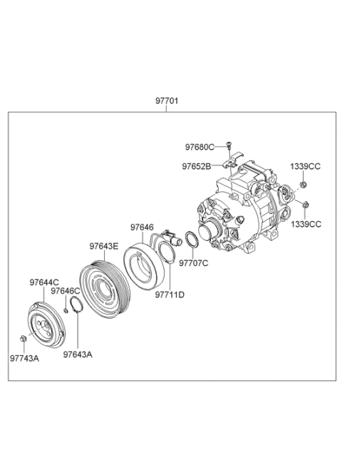 2008 Hyundai Sonata Air conditioning System-Cooler Line Diagram 2
