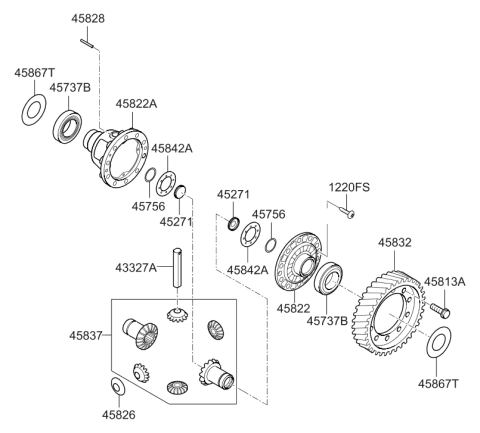 2013 Hyundai Elantra US Alabama made Transaxle Gear - Auto Diagram 2