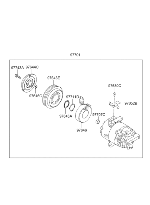 2013 Hyundai Elantra US Alabama made Air conditioning System-Cooler Line Diagram 2