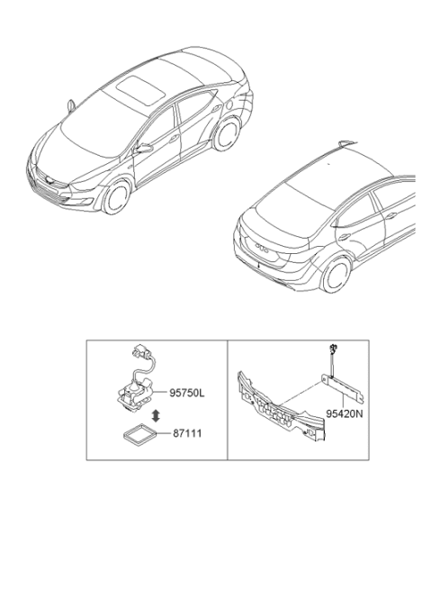 2013 Hyundai Elantra US Alabama made Relay & Module Diagram 2
