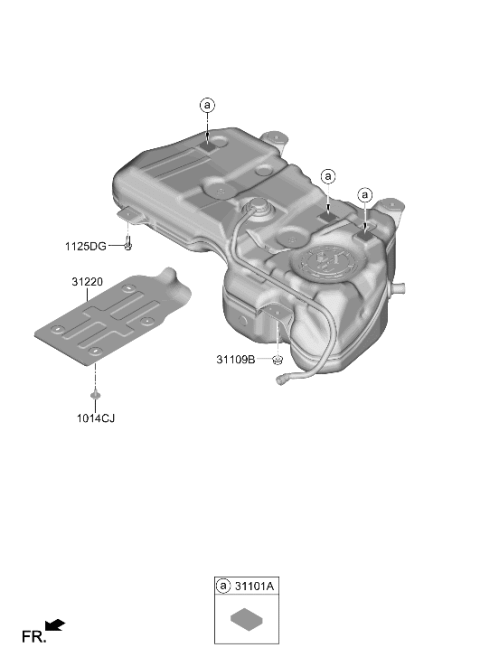 2024 Hyundai Tucson Korean made Fuel System Diagram 2