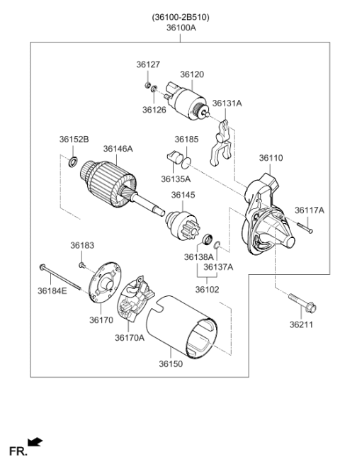 2019 Hyundai Elantra GT Starter Diagram 2