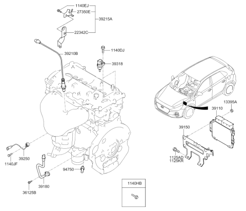 2019 Hyundai Elantra GT Electronic Control Diagram 2