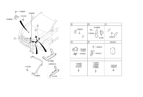 2017 Hyundai Santa Fe Sport Relay Assembly-Stop Signal Diagram for 95240-2W100