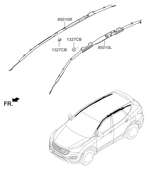 2016 Hyundai Santa Fe Sport Air Bag System Diagram 2