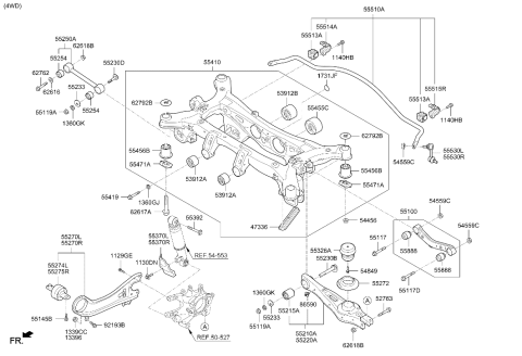 2017 Hyundai Santa Fe Sport Bolt-Cam Diagram for 55260-3R000