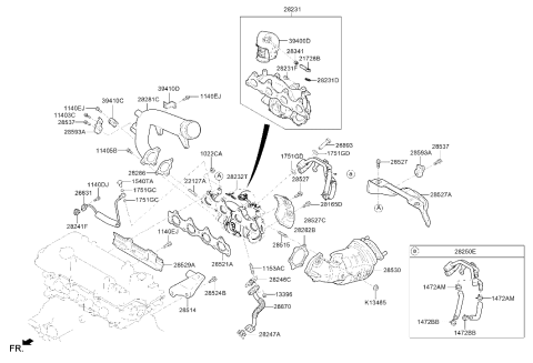 2016 Hyundai Sonata Protector "C"-Heat Diagram for 28528-2B720