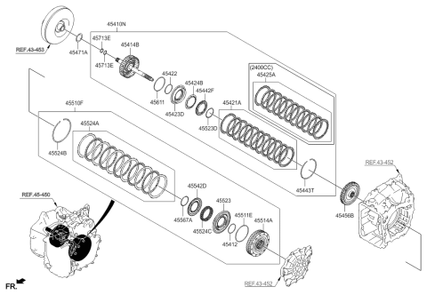 2015 Hyundai Sonata Ring"D" Diagram for 45411-3B000