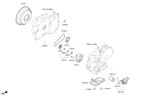 2026 Hyundai Kona Oil Pump & TQ/Conv-Auto Diagram 2