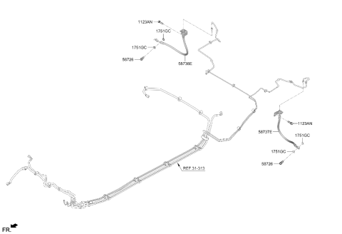 2026 Hyundai Kona Brake Fluid Line Diagram 2