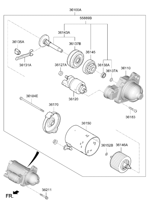 2026 Hyundai Kona Starter Diagram 3