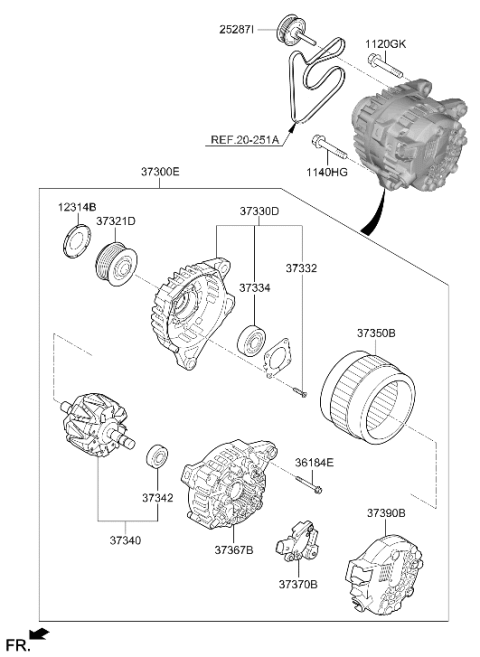 2026 Hyundai Kona Alternator Diagram 2