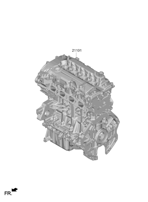 2026 Hyundai Kona Sub Engine Assy Diagram 2