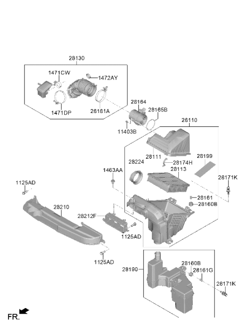 2026 Hyundai Kona Air Cleaner Diagram 2