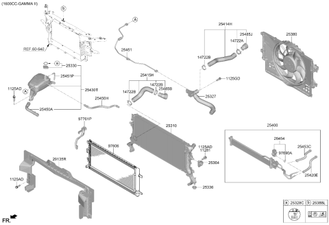 2026 Hyundai Kona Hose Diagram for 25451-BE000