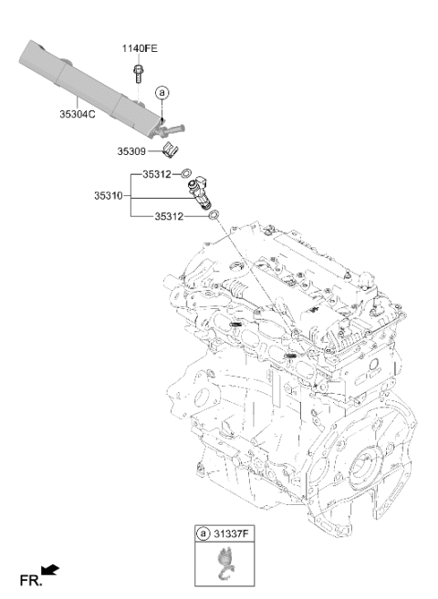 2026 Hyundai Kona Throttle Body & Injector Diagram 2