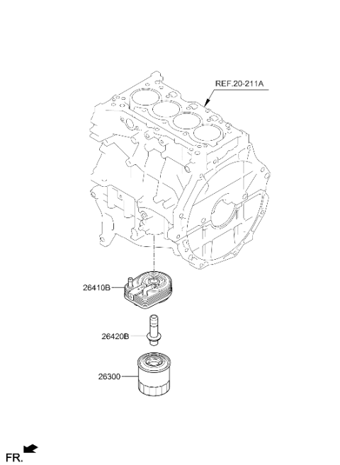 Front Case & Oil Filter - 2023 Hyundai Elantra Hybrid