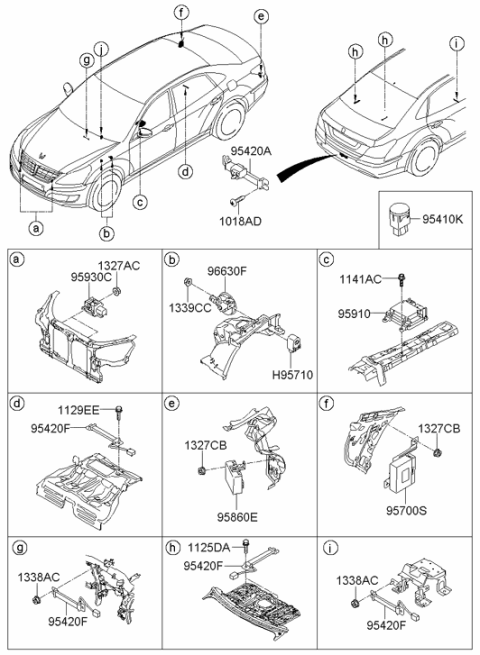 2013 Hyundai Equus Relay & Module Diagram 2