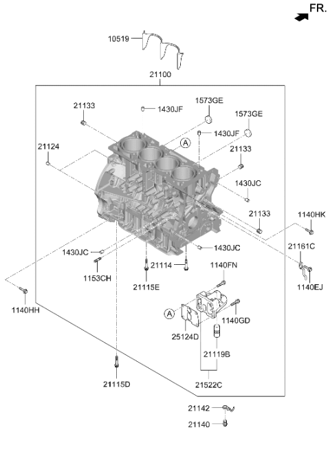 2019 Hyundai Sonata Cylinder Block Diagram 2