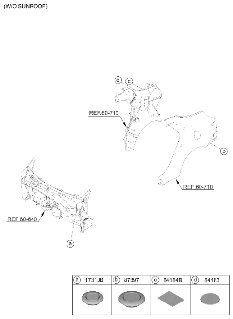 2024 Hyundai Elantra Hybrid Sunroof Diagram 2
