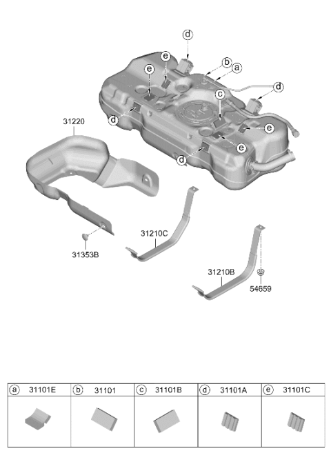 2024 Hyundai Elantra Hybrid Fuel System Diagram 2