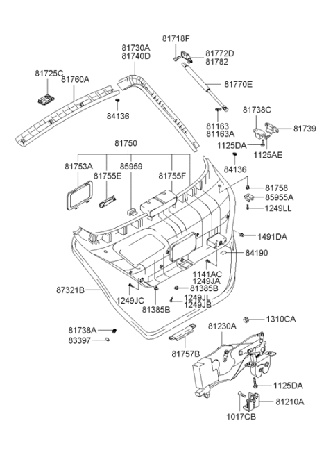 2002 Hyundai Tiburon Screw-Tapping Diagram for 12492-06203