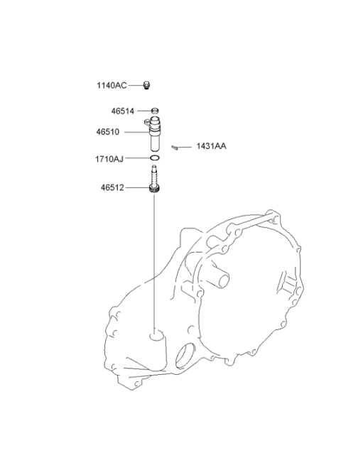 2001 Hyundai Tiburon Bolt Diagram for 11400-06143