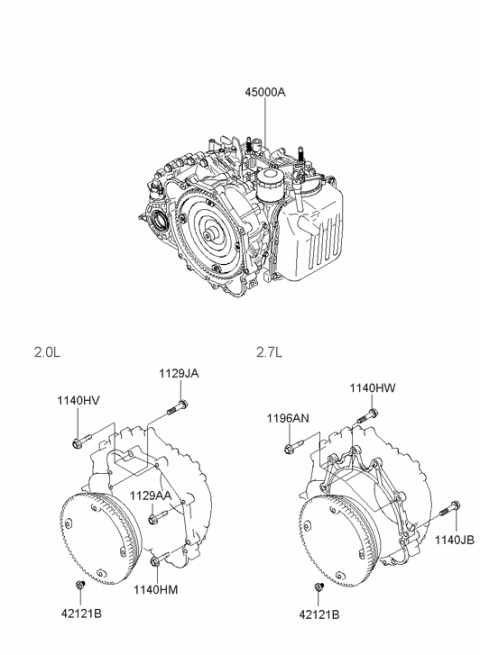 2005 Hyundai Tiburon Bolt Diagram for 11294-10403