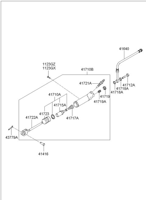 2001 Hyundai Tiburon New Body Style Clutch & Release Fork (MTA) Diagram 2