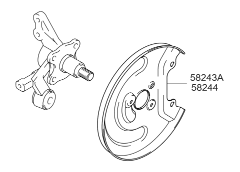 2005 Hyundai Tiburon Rear Wheel Brake Diagram 2
