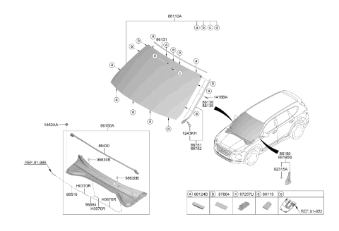 2020 Hyundai Santa Fe Part Diagram for 17925-04037