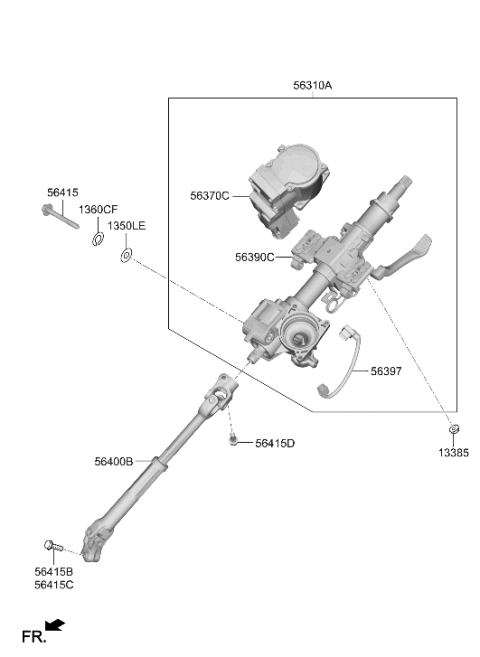 2020 Hyundai Santa Fe Cable Assembly-Sensor Diagram for 56397-S2000