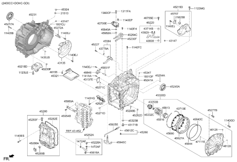 2020 Hyundai Santa Fe Auto Transmission Case Diagram 2
