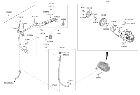 2020 Hyundai Santa Fe Expansion Valve Diagram for 97626-C6100