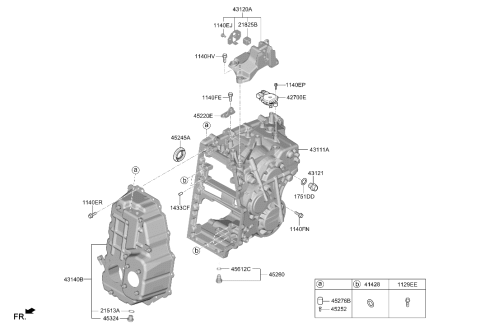 2026 Hyundai Elantra N Transaxle Case-Manual Diagram 2