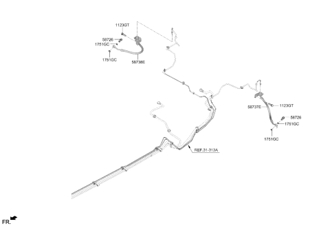 2026 Hyundai Elantra N Brake Fluid Line Diagram 2