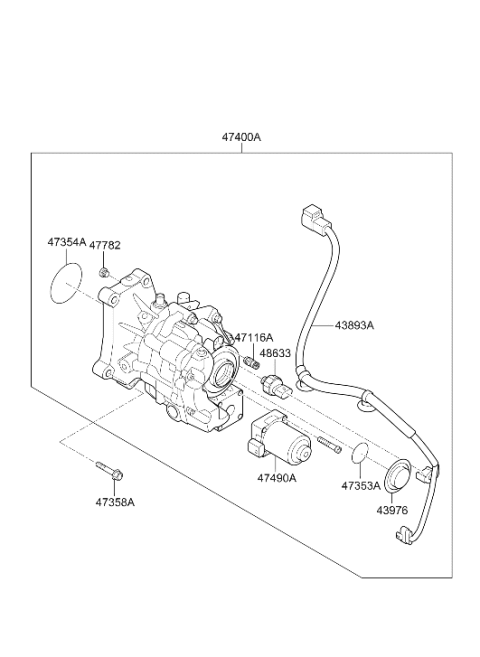2024 Hyundai Elantra N Wiring-Extension Diagram for 47439-2N000